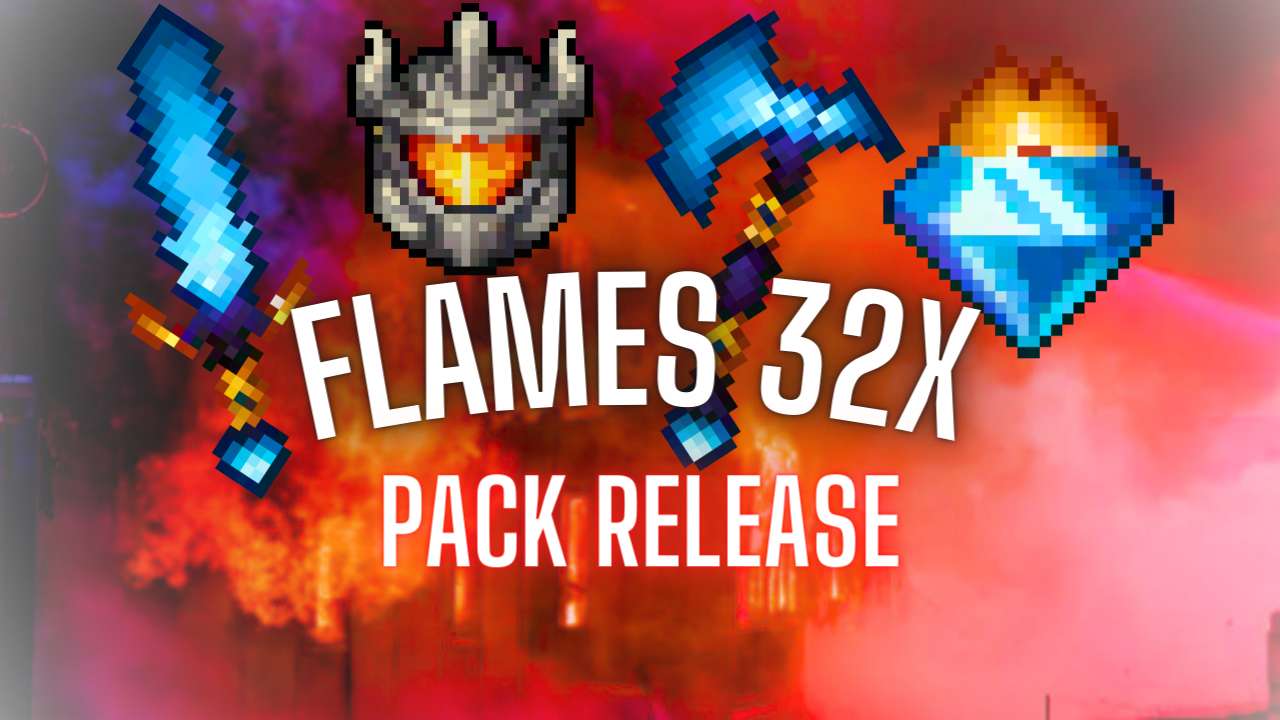 Flame 32x PvP Pack Release 1.9-1.21+ 16x by Konkov & KonkovYT on PvPRP