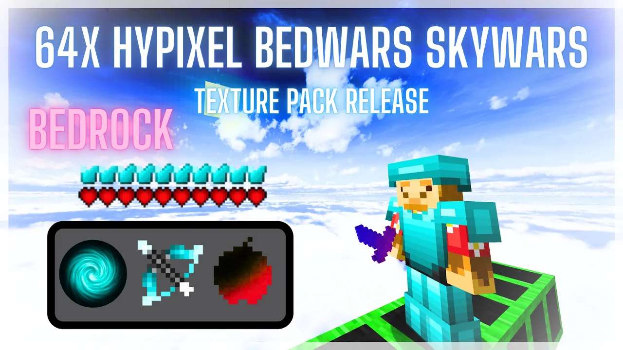 [Bedrock] 64x Hypixel Bedwars  16x by Konkov on PvPRP