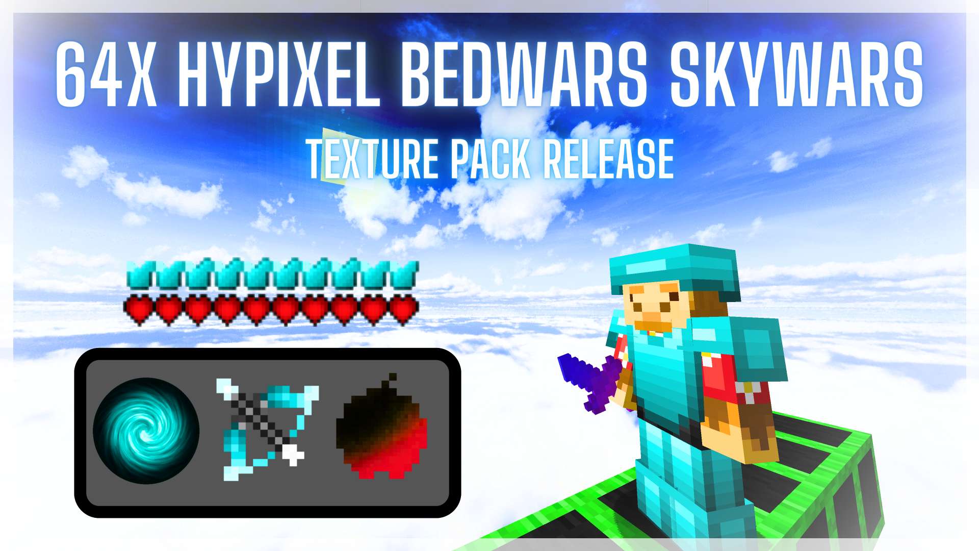  Hypixel Bedwars Skywars 64x by Konkov on PvPRP