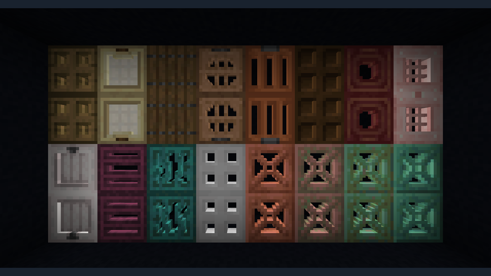 Gallery Image 1 for Simplistic 3D Doors on PVPRP