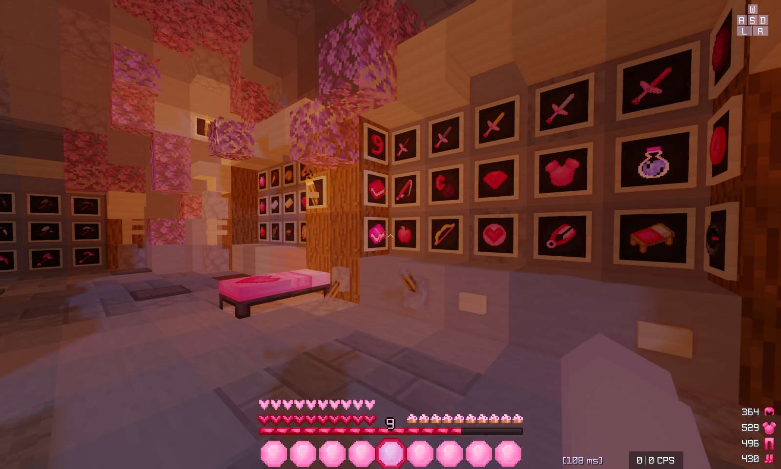 Gallery Image 1 for ➵ heartify  aesthetic 1.8.9 pvp texture pack on vVPRP