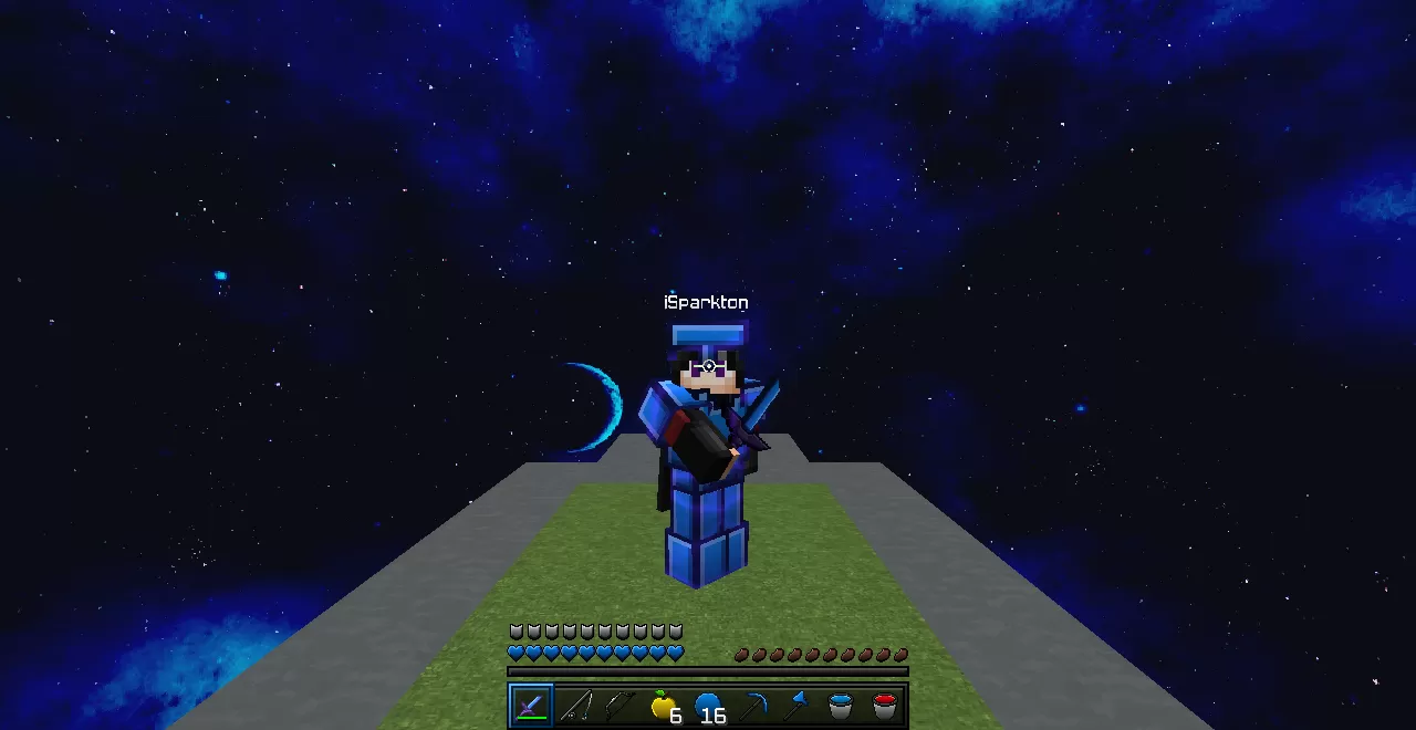 Gallery Image 3 for Latenci Blue Revamp PvP Texture Pack on PVPRP