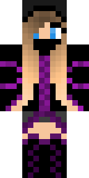 Witchy Purple Girl Minecraft skin