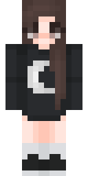 Crescent Moon Girl Minecraft skin
