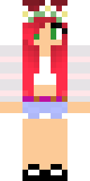 Crimson Bloom Maiden Minecraft skin