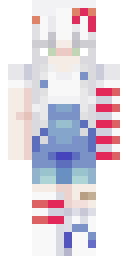 Candy Cane Angel Minecraft skin