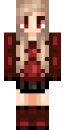 Ruby Plaid Girl Minecraft skin