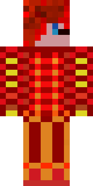 Scarlet Dragon Warrior Minecraft skin