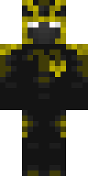 Golden Void Demon Minecraft skin