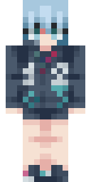 Silver Frost Knight Minecraft skin
