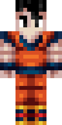 Orange Gi Fighter Minecraft skin