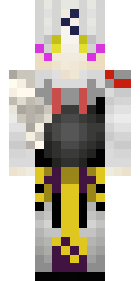 Silver Kitsune Priest Minecraft skin