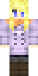 Lavender Blonde Girl Minecraft skin
