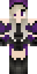 Purple Gothic Witch Minecraft skin