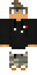 Dark Hoodie Boy Minecraft skin