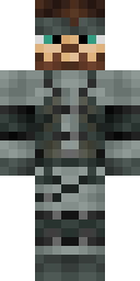 Silver Armored Warrior Minecraft skin