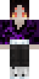 Violet Kimono Slayer Minecraft skin