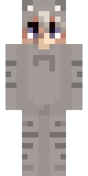 Gray Wolf Onesie Minecraft skin