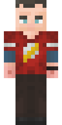 Crimson Bolt Hero Minecraft skin
