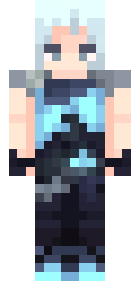 Frost Silver Rebel Minecraft skin