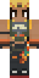 Blonde Fire Fighter Minecraft skin