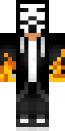 Ember Skull Suit Minecraft skin