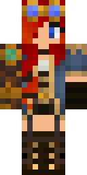 Steampunk Adventurer Girl Minecraft skin