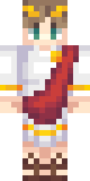Golden Toga Goddess Minecraft skin