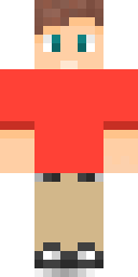 Simple Red Tee Guy Minecraft skin