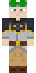 Green Horned Viking Minecraft skin