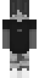 Gray Hooded Wanderer Minecraft skin