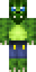 Green Frog Overalls Minecraft skin