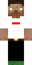 White Tee Athlete Minecraft skin