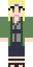 Green Jacket Blonde Minecraft skin