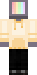 Rainbow Cap Casual Minecraft skin