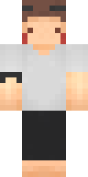 Gray Tee Casual Guy Minecraft skin