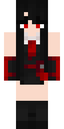 Crimson Blade Girl Minecraft skin