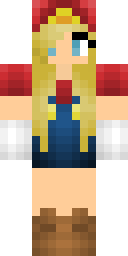 Golden Party Girl Minecraft skin