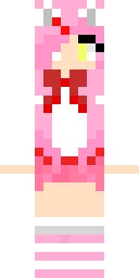 Pink Bunny Hoodie Minecraft skin