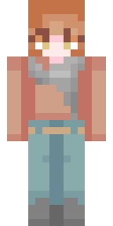 Peach Scarf Girl Minecraft skin