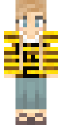 Yellow Striped Boy Minecraft skin