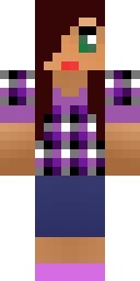 Purple Plaid Schoolgirl Minecraft skin
