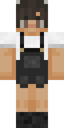 Braided Overalls Girl Minecraft skin