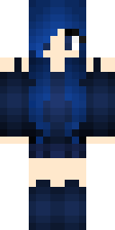 Sapphire Hair Maiden Minecraft skin