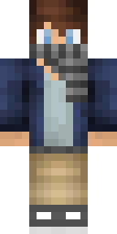 Gray Hoodie Rebel Minecraft skin