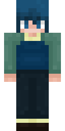 Blue Spiky Teen Minecraft skin