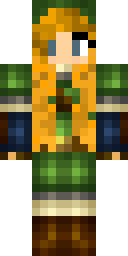 Golden Elf Ranger Minecraft skin