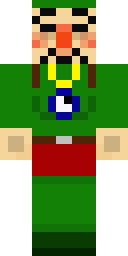 Emerald Cyclops Clown Minecraft skin