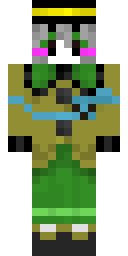 Emerald Robe Witch Minecraft skin