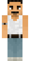 Mustache Tank Top Minecraft skin